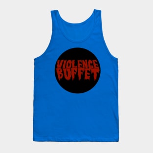 Violence Buffet Word Logo Blood Red Tank Top